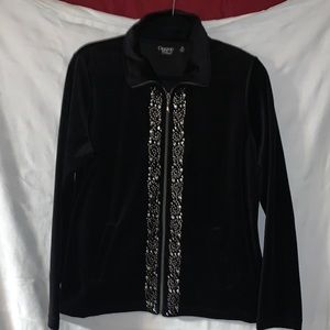 ONQUE CASUAL VELOUR JACKET